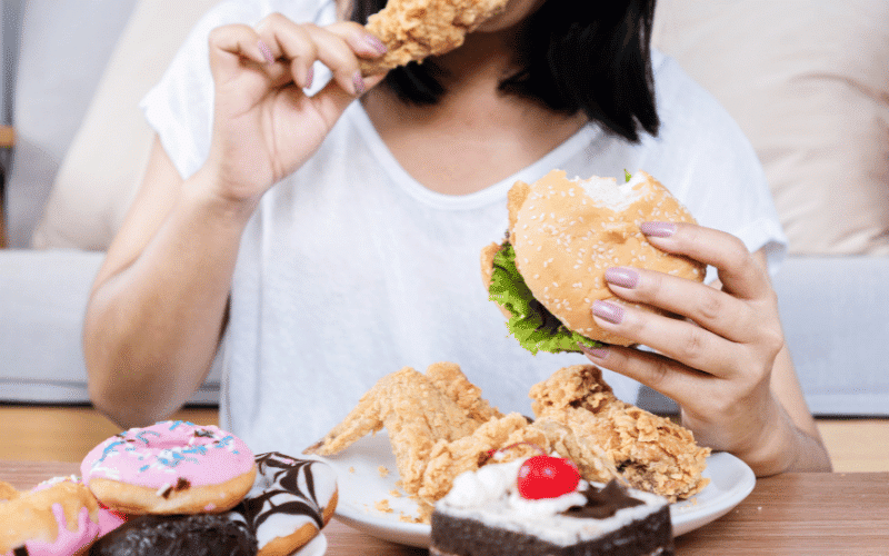 Binge Eating Disorder Overwhelmed by Compulsive Overeating