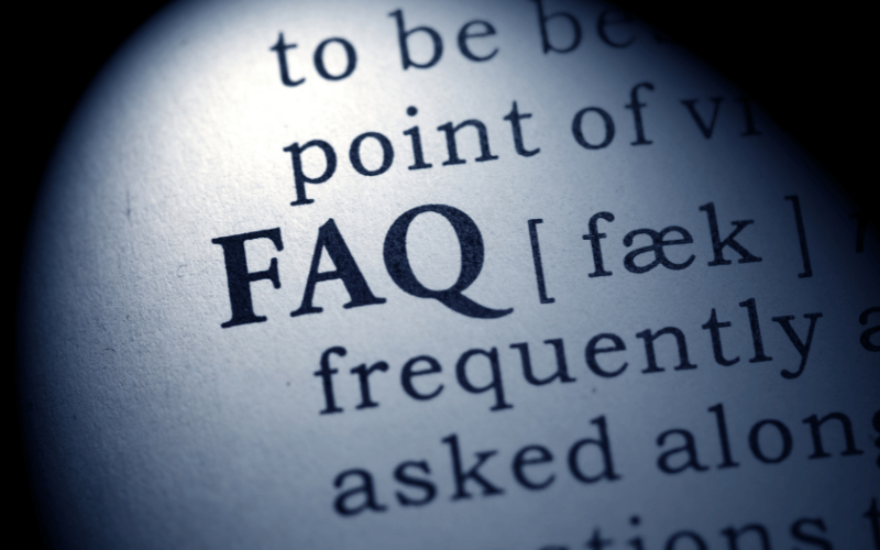 FAQ: Frequently Asked Questions 