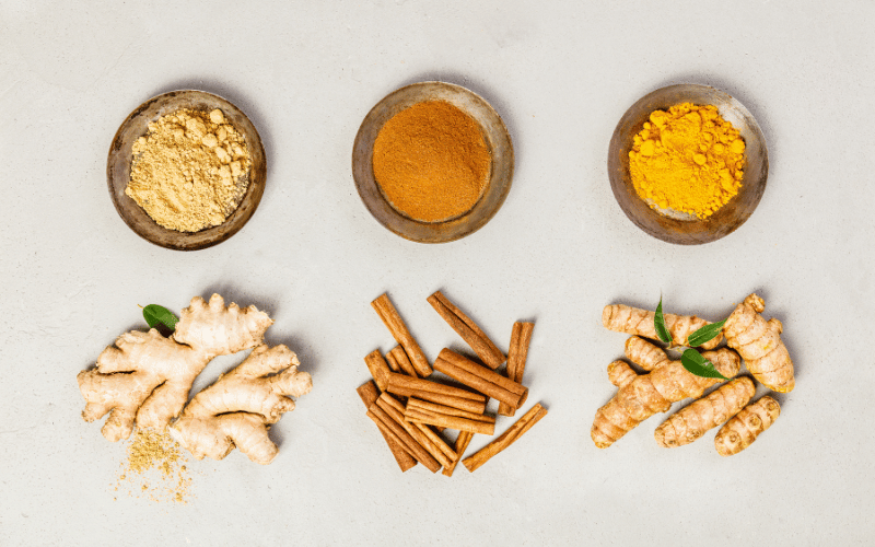 Spices like Turmeric and Ginger Heat with Healing Properties