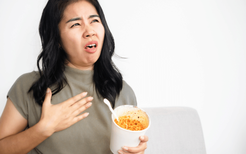 Coughing or Throat Clearing After Eating