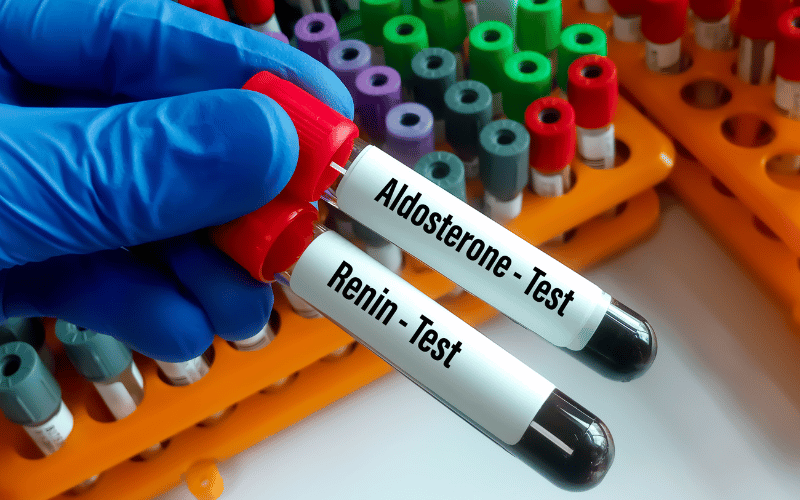 Increased Levels of Renin and Aldosterone