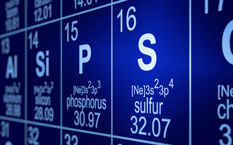 Sulfur Granules in the Discharge